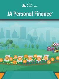 JA Personal Finance cover with illustrated city and park