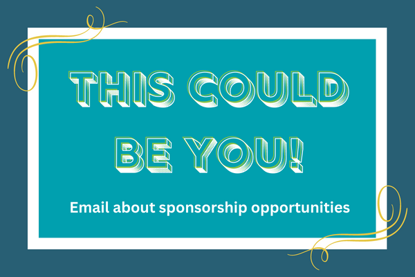This could be you, email about sponsorship opportunities