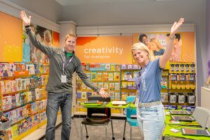 Black & Veatch volunteers at JA BizTown in the Hallmark storefront